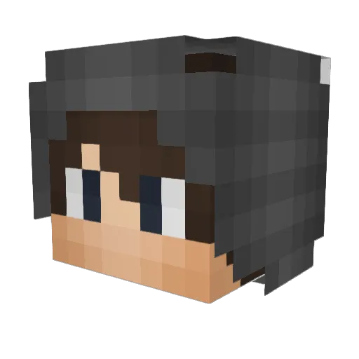 faldigar Minecraft avatar head, 3D render
