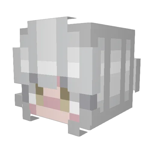 falkrr Minecraft avatar head, 3D render