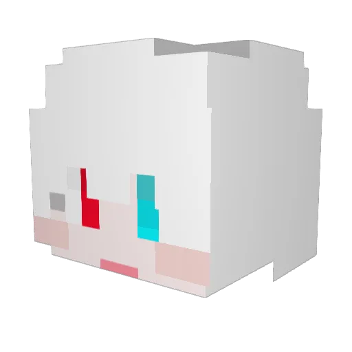 fallen1004 Minecraft avatar head, 3D render