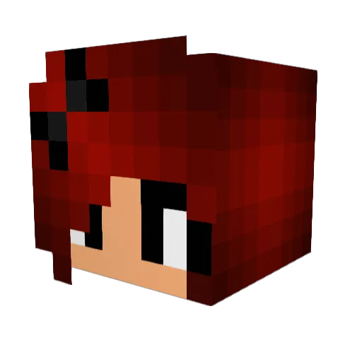 fallen_angel13 Minecraft avatar head, 3D render