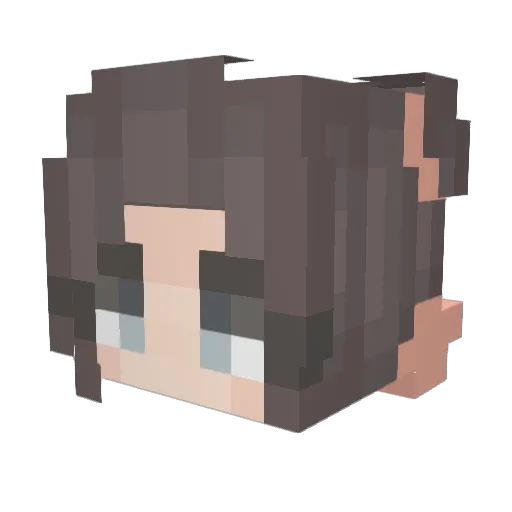 fallen_angelxq Minecraft avatar head, 3D render