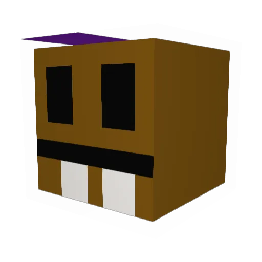 fallen_potato Minecraft avatar head, 3D render