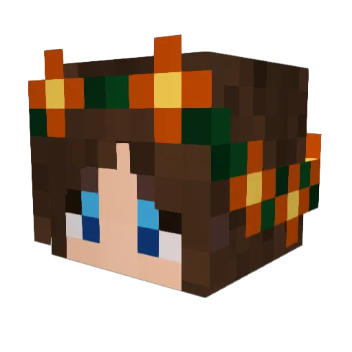 fallenangel1100 Minecraft avatar head, 3D render