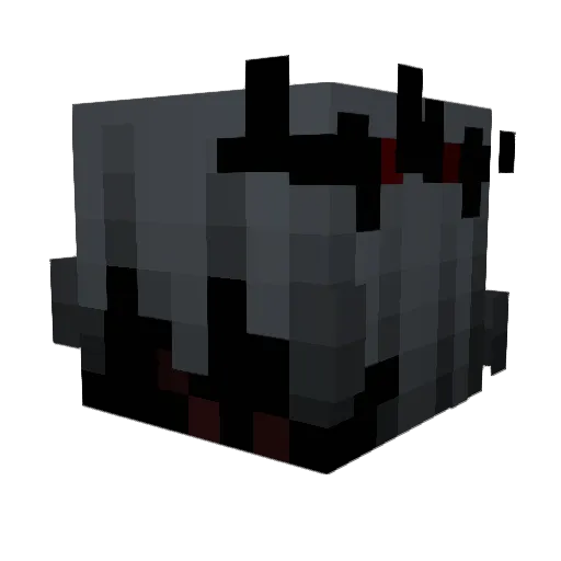 fallenindw Minecraft avatar head, 3D render