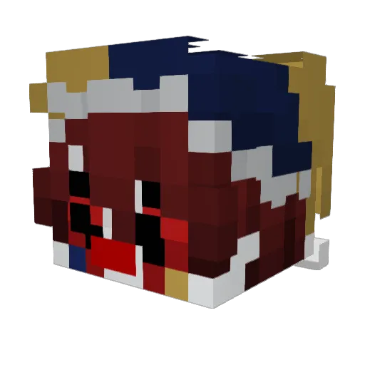 fallenyouner Minecraft avatar head, 3D render