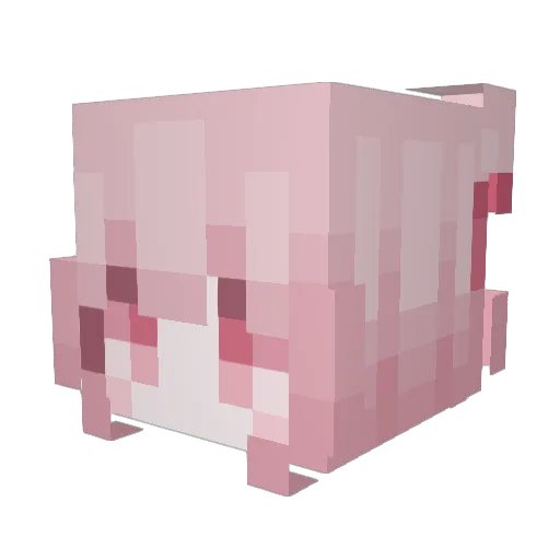 fallig Minecraft avatar head, 3D render