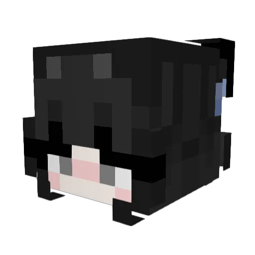 fallinout Minecraft avatar head, 3D render