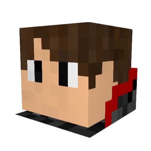 fallonsky Minecraft avatar head, 3D render