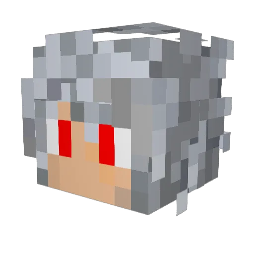 falloutman3 Minecraft avatar head, 3D render