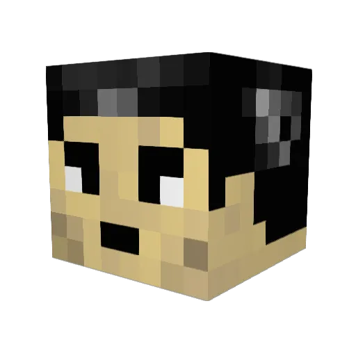 fallseth Minecraft avatar head, 3D render
