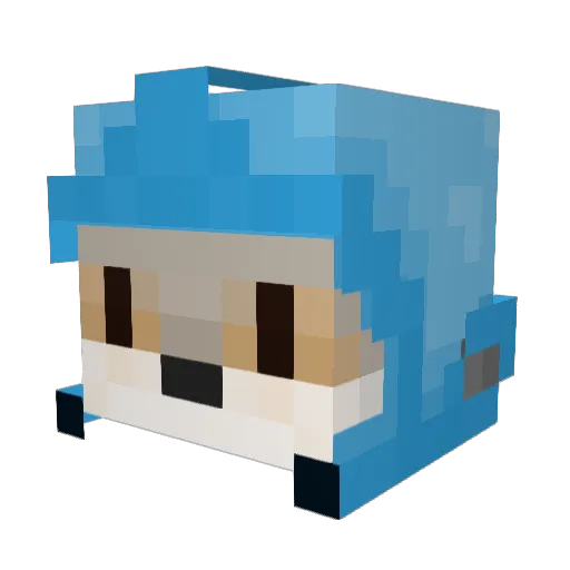 falsemindflayer Minecraft avatar head, 3D render