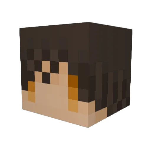 faluck Minecraft avatar head, 3D render