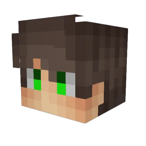 falz0s Minecraft avatar head, 3D render