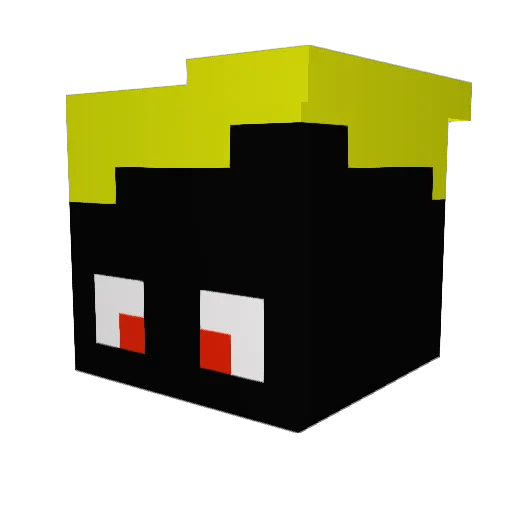 famalamala Minecraft avatar head, 3D render