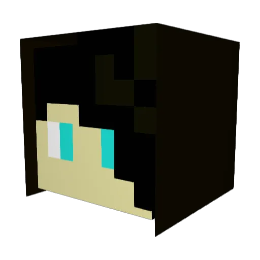 familes Minecraft avatar head, 3D render