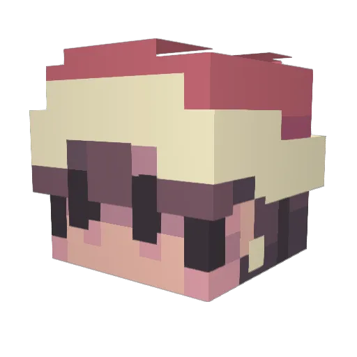 fan2010 Minecraft avatar head, 3D render