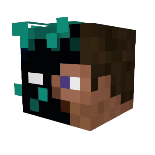 fanactic1 Minecraft avatar head, 3D render