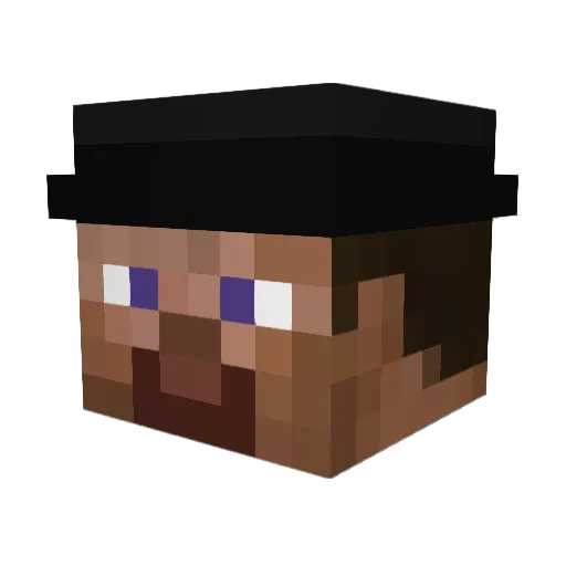 fananh Minecraft avatar head, 3D render