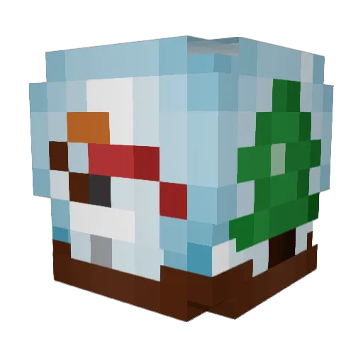 fancyou Minecraft avatar head, 3D render