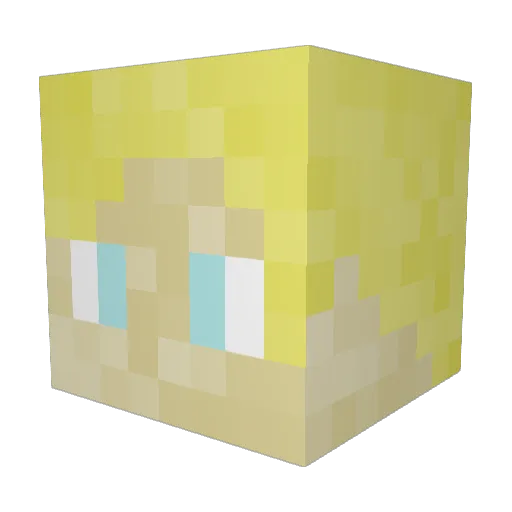 fancypants07 Minecraft avatar head, 3D render