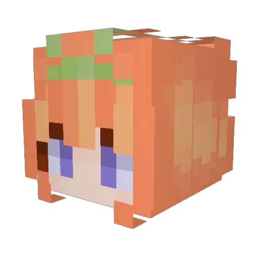 fandray Minecraft avatar head, 3D render