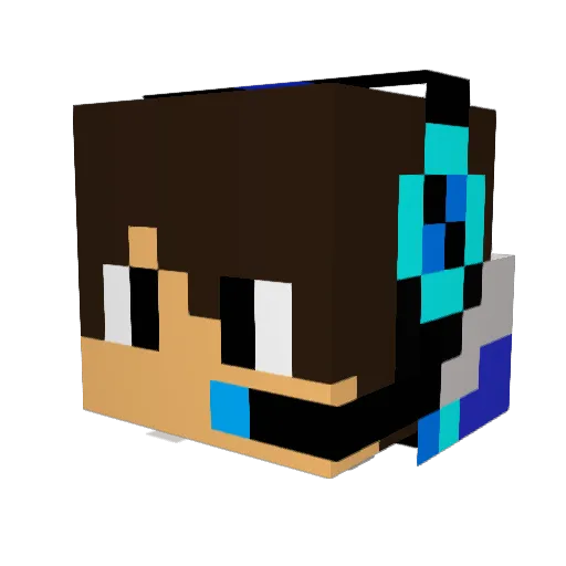 fane0info Minecraft avatar head, 3D render