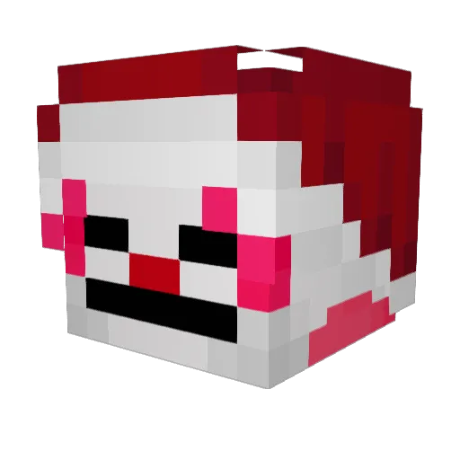 faneka Minecraft avatar head, 3D render