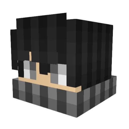 fang41 Minecraft avatar head, 3D render