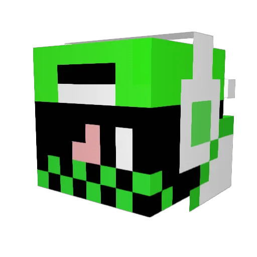 fang645 Minecraft avatar head, 3D render