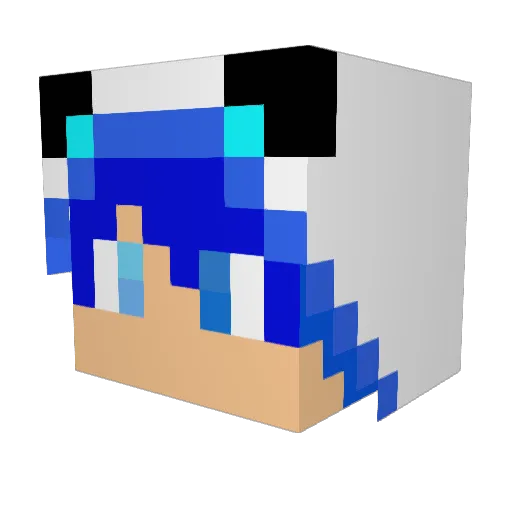 fang7510 Minecraft avatar head, 3D render