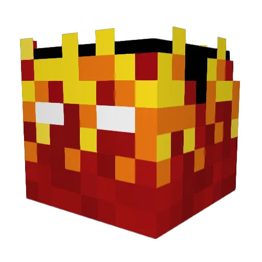 fangcatoo Minecraft avatar head, 3D render