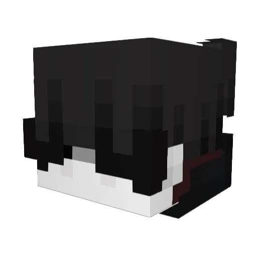 fangedup Minecraft avatar head, 3D render