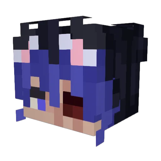 fangsy_ Minecraft avatar head, 3D render