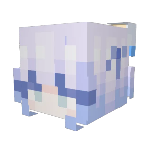 fangyum Minecraft avatar head, 3D render
