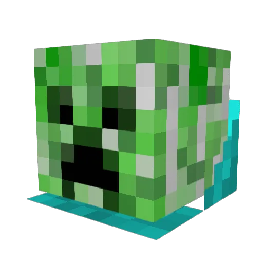 fangzixi Minecraft avatar head, 3D render