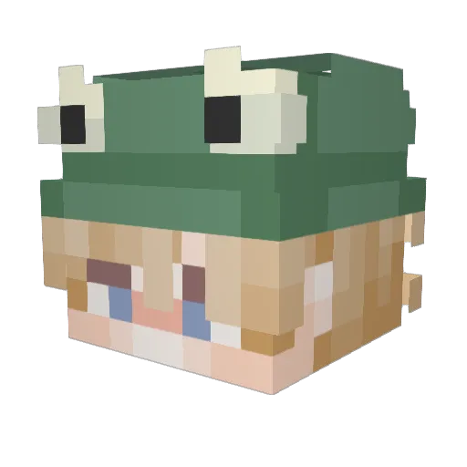 fanman42 Minecraft avatar head, 3D render