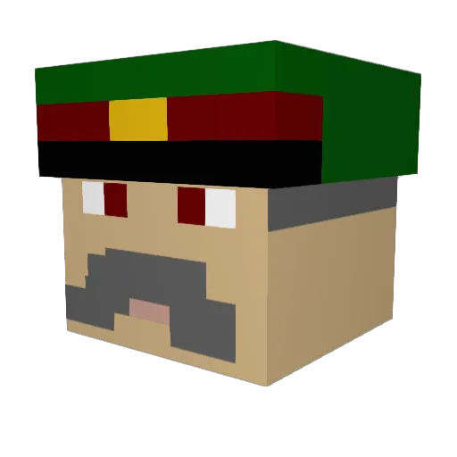 fanos4563 Minecraft avatar head, 3D render