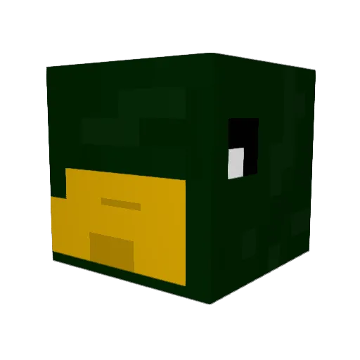 fanstand123 Minecraft avatar head, 3D render
