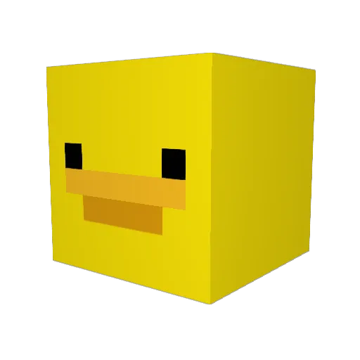 fantahunta Minecraft avatar head, 3D render
