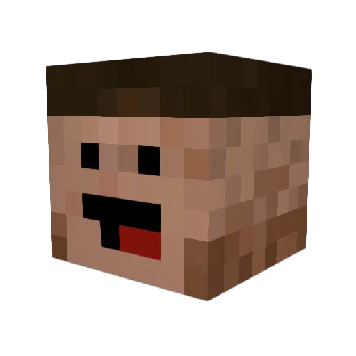 fantas45 Minecraft avatar head, 3D render