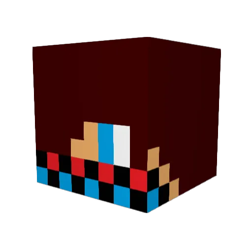 fantasia23 Minecraft avatar head, 3D render