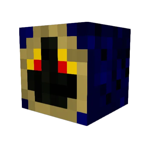 fantasma_a Minecraft avatar head, 3D render