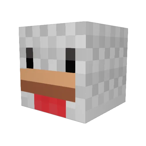 fantast1 Minecraft avatar head, 3D render