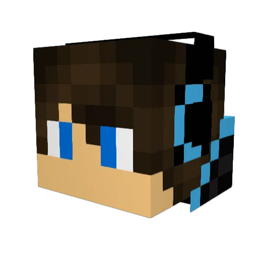 fantastic02 Minecraft avatar head, 3D render