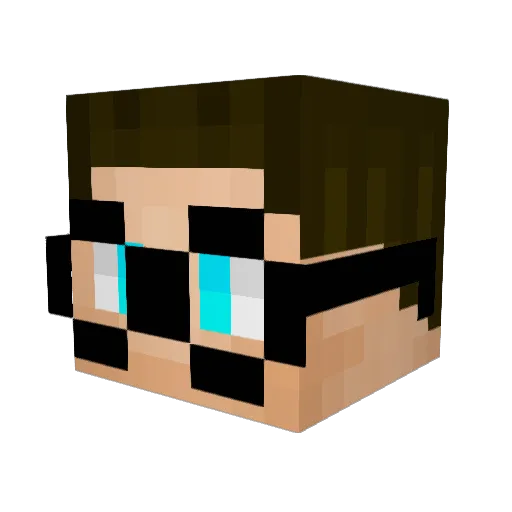 fantastic_liu Minecraft avatar head, 3D render