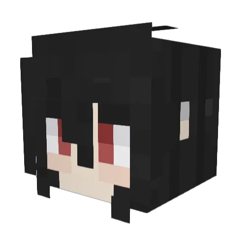 fantomeiris Minecraft avatar head, 3D render