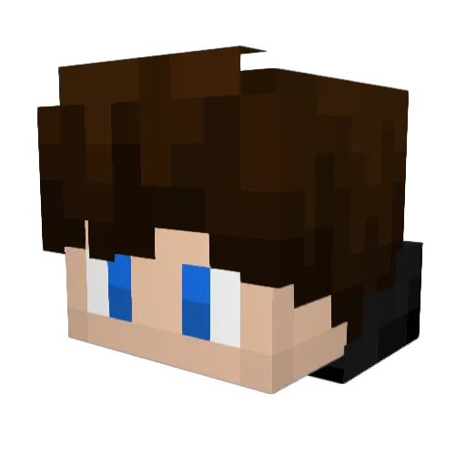 fanwise Minecraft avatar head, 3D render