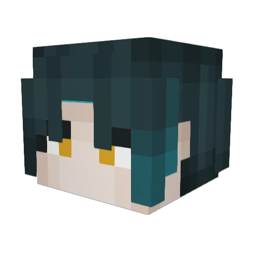 fanxiachy Minecraft avatar head, 3D render