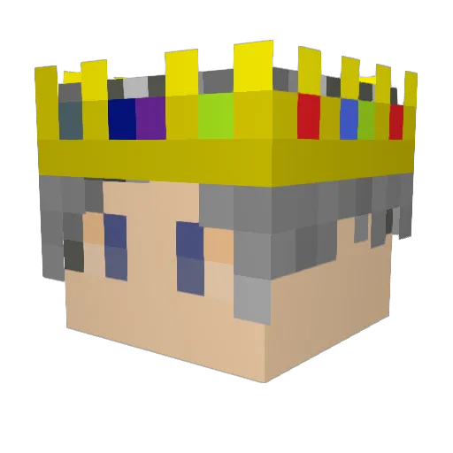 fanyuxing Minecraft avatar head, 3D render