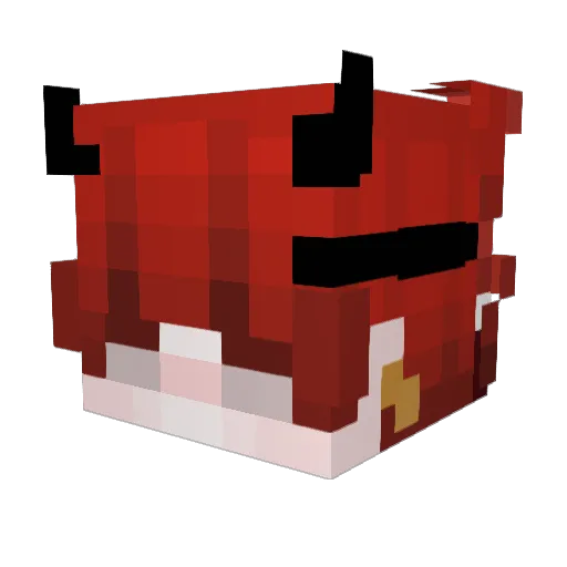 fanzhenn Minecraft avatar head, 3D render